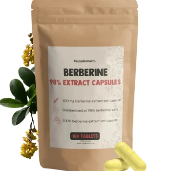 Best Cupplement 20% Korting | Voordeelverpakking Berberine Extract Capsules 400 Mg