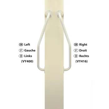 New Aidapt Vy400 Trapbeugel Gedraaid LINKS