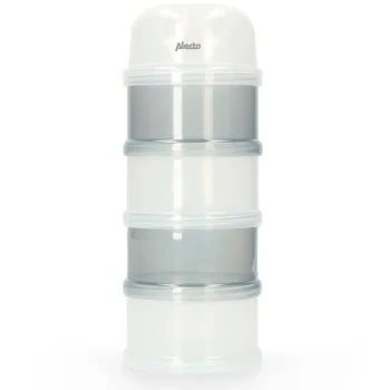 Sale Alecto BF-4 - Melkpoedertoren, 4 Grote Stapelbare Bakjes , Verdeeltuit, Wit/grijs