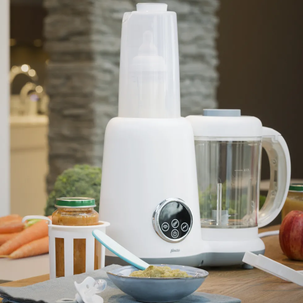 alecto-bfp-66-5-in-1-gezonde-mgBDRoni-4.webp Outlet Alecto BFP-66 - 5 In 1 Gezonde Babyvoeding Foodprocessor , Wit