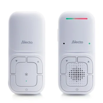 Clearance Alecto DBX130 - Moderne Full Eco Audio Babyfoon Met Heldere DECT-geluidskwaliteit En Lange Stand-by Tijd - Wit