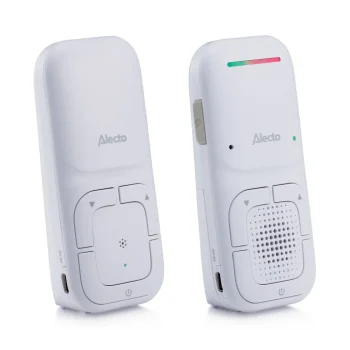Clearance Alecto DBX130 - Moderne Full Eco Audio Babyfoon Met Heldere DECT-geluidskwaliteit En Lange Stand-by Tijd - Wit