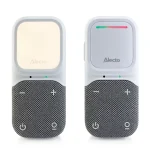 Clearance Alecto DBX135 - Moderne Full Eco Audio Babyfoon Met Heldere DECT-geluidskwaliteit, Lange Stand-by Tijd En Nachtlampje - Wit/Grijs