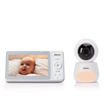 New Alecto DVM2050 Babyfoon Met HD-camera Groot 5 Inch Kleurenscherm En Nachtlampje