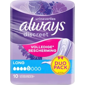 Online Always Discreet Long Verband+ Voor Urineverlies En Incontinentie