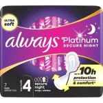 Sale Always Platinum Secure Night Maandverband