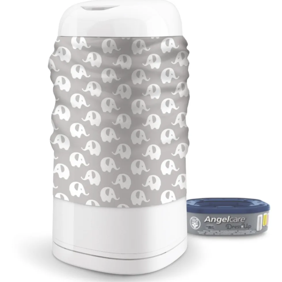 angelcare-dress-up-grey-elepha-PybJZiLo-1.webp Fashion Angelcare Dress Up Grey Elephant Hoes Voor Luieremmer