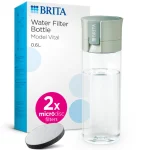 Outlet BRITA Waterfilterfles Vital 0.6L Lichtgroen Inclusief 2 MicroDisc Single Unit