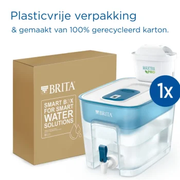 Best BRITA Waterfilterkan Flow Cool 8.2L Blauw Incl. 1 MAXTRA PRO ALL-IN-1 Waterfilterpatroon