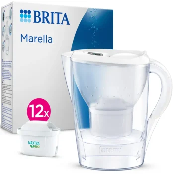 Outlet BRITA Waterfilterkan Marella Cool 2.4L Wit Incl.12 MAXTRA PRO Waterfilterpatroon