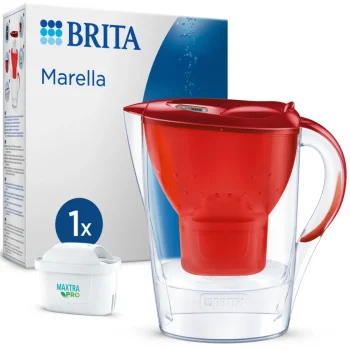 Clearance BRITA Waterfilterkan Marella Cool 2.4L Rood Incl. 1 MAXTRA PRO