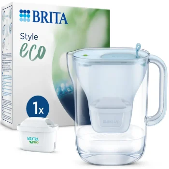 Hot BRITA Waterfilterkan Style Eco Cool 2.4L Blauw Incl,1 MAXTRA PRO Waterfilterpatroon