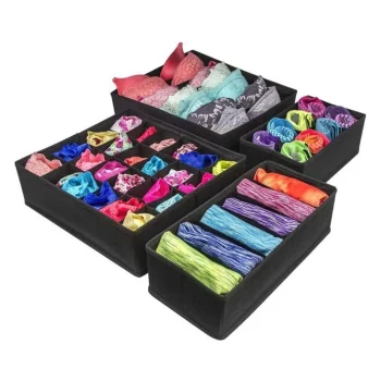 New Buxibo Kleding Opbergbox Set Opvouwbaar Kastlade Verdeler Onder Bed Organizer 4 Stuks