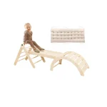 Discount Buxibo Mini Houten Klimrek & Klimboog Met Kussen & Klimhelling Met Glijbaan