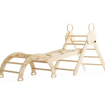 Online Buxibo Mini Houten Klimrek Met Klimboog & Klimhelling Met Glijbaan Montessori Speelgym