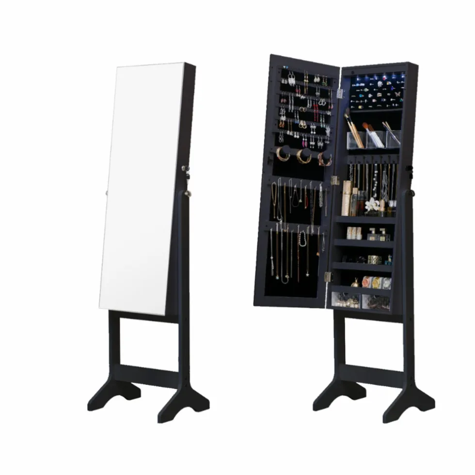 buxibo-sieradenkast-op-poten-m-KbbrWPvb-4.webp Fashion Buxibo Sieradenkast Op Poten Met Spiegel Sieraden Organizer