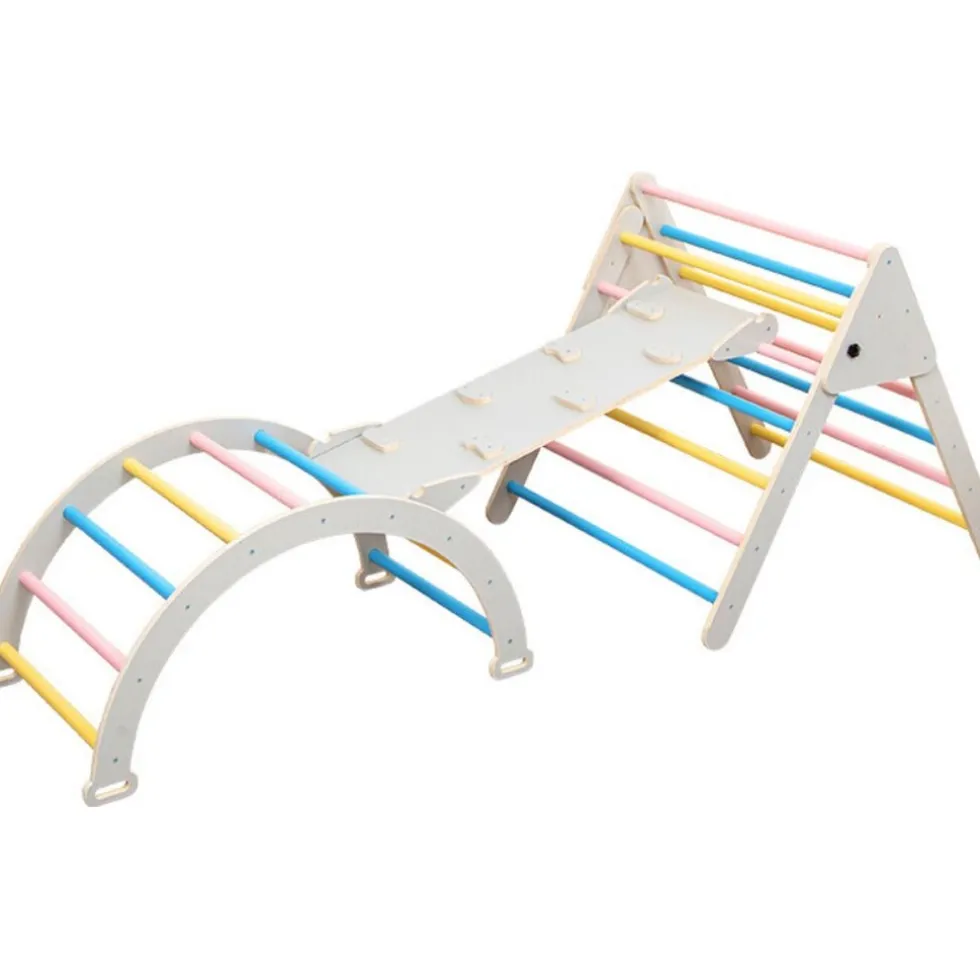 buxibo-xxl-klimrek-opvouwbare-BVBoadnV-0.webp Fashion Buxibo XXL Klimrek Opvouwbare Driehoek Klimboog Helling Met Glijbaan Montessori