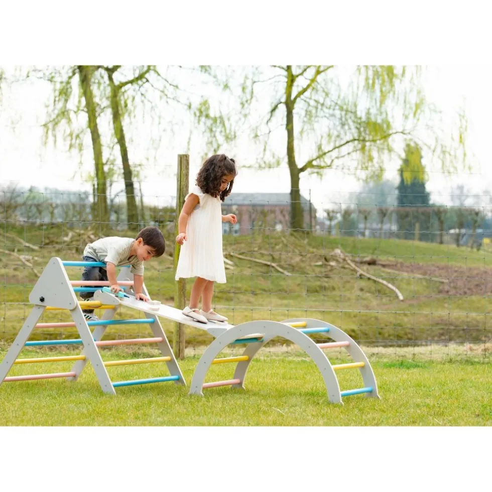 buxibo-xxl-klimrek-opvouwbare-BVBoadnV-3.webp Fashion Buxibo XXL Klimrek Opvouwbare Driehoek Klimboog Helling Met Glijbaan Montessori