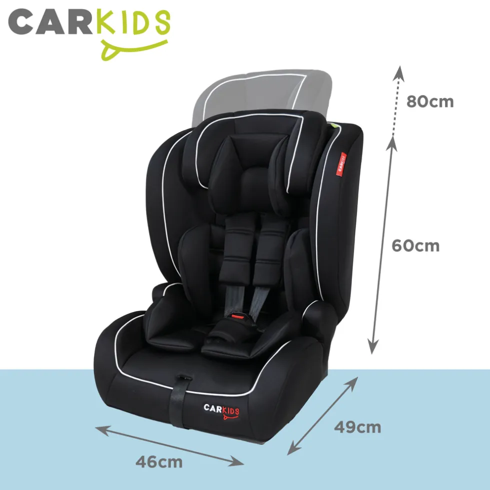 carkids-i-size-autostoeltje-je-UPbCicdr-1.webp Clearance Carkids I-Size Autostoeltje Jessie 76-150cm Isofix Zwart/Wit