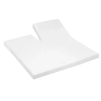 Outlet Cinderella Splittopper Hoeslaken Jersey Katoen Stretch Single Split - White 200x200/210cm