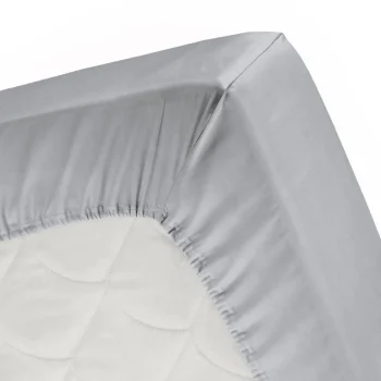 Discount Cinderella Splittopper Single Split Hoeslaken Basic Katoen - Light Grey 160x200cm