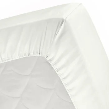 Online Cinderella Topper Hoeslaken Katoen Satijn - Ivoor 180x210cm