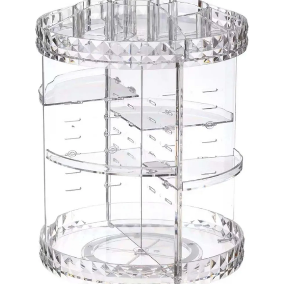 confibel-make-up-organizer-rot-OVgiattq-2.webp Online Confibel Make-up Organizer Roteerbaar 360 Graden Verstelbare Lades