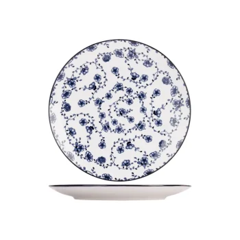 Outlet Cosy & Trendy 4 Stuks Flor Azul Dinerborden Porselein