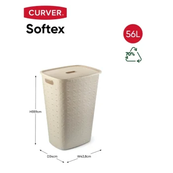 New Curver Softex Wasmand Met Deksel
