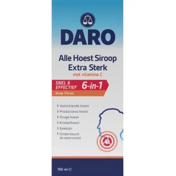 New Daro Extra Sterk Alle Hoest Siroop Met Vitamine C