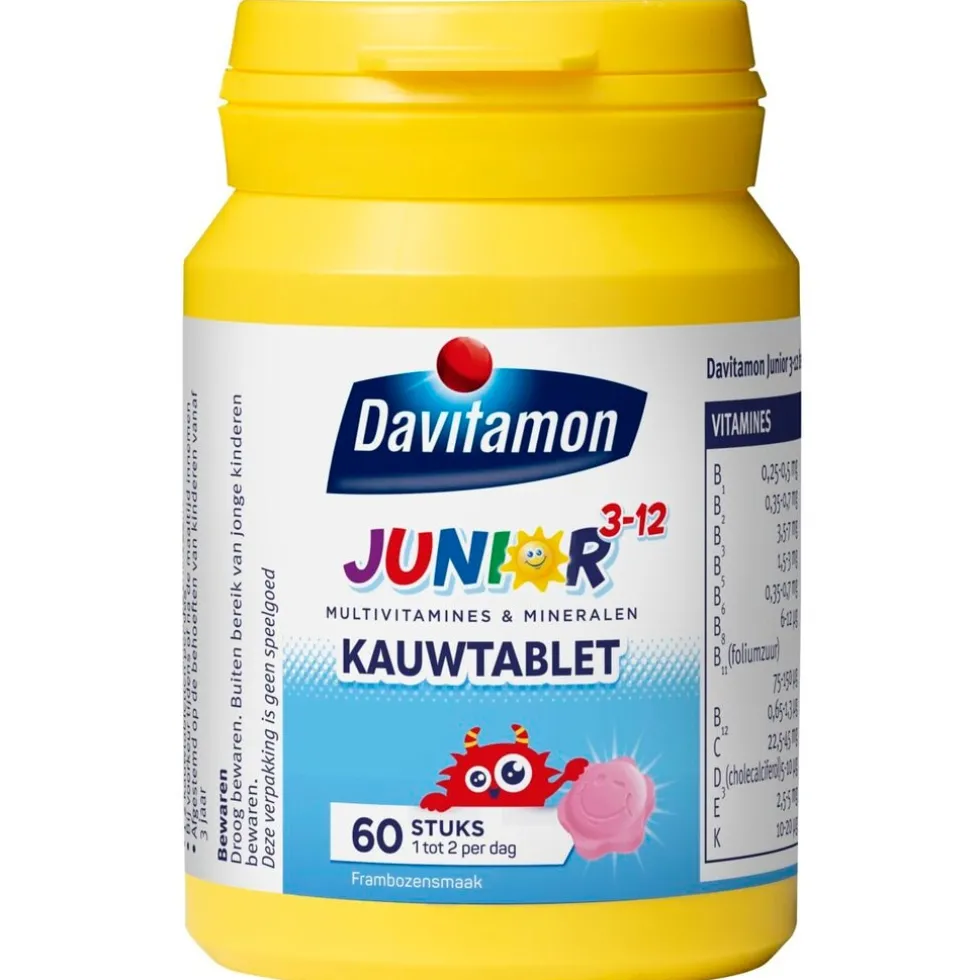 davitamon-junior-3-framboos-ka-iCMonFEj-1.webp Discount Davitamon Junior 3+ Framboos Kauwtabletten