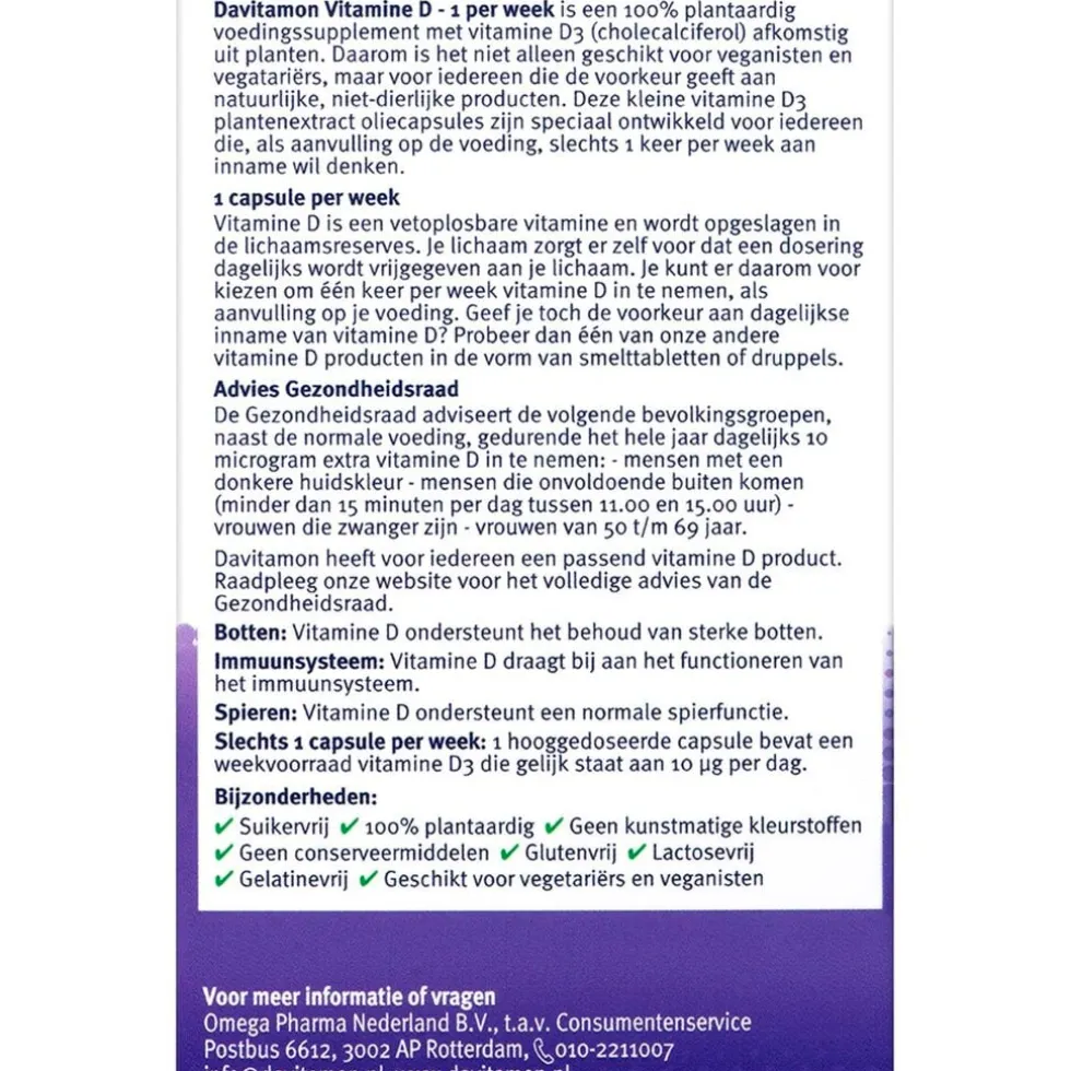 davitamon-vitamine-d3-1-per-we-uCLGnPTn-3.webp Online Davitamon Vitamine D3 1 Per Week Capsules