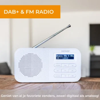 Best Denver DAB42W Noodradio DAB+/FM-radio Met Bluetooth