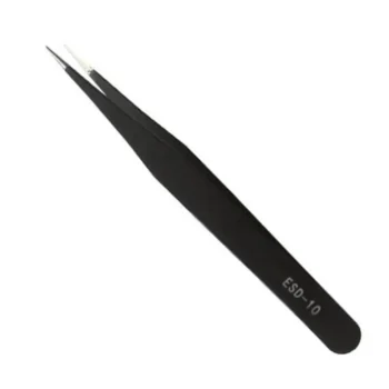 Best Dermarolling Black Tweezer - Wimperpincet ESD