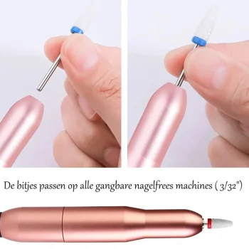 Best Dermarolling Keramische Nagelfrees Bitjes 7-delige Set Compleet