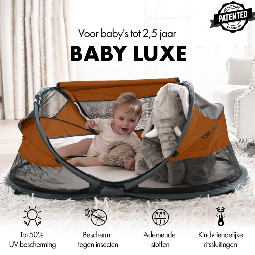 deryan-baby-luxe-campingbedje-bdaGKztd-1.webp Clearance Deryan Baby Luxe Campingbedje Met Zelfopblaasbare Matras