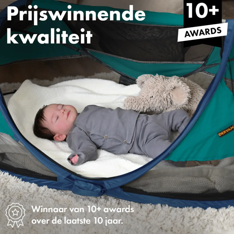 deryan-baby-luxe-campingbedje-vhissPUp-2.webp Discount Deryan Baby Luxe Campingbedje Inclusief Zelfopblaasbare Matras