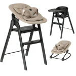 New Deryan Luxe Kinderstoel Met Inklapbare Nougat Bouncer Zwart