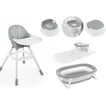 Hot Dolu Baby Bad & Kinderstoel 6-delig Set