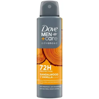 Online Dove Men +Care Advanced Sandelwood + Vanilla Antitranspirant Spray