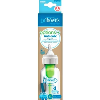 Outlet Dr. Brown's 0+M Options+ Anti-Colic Glazen Fles