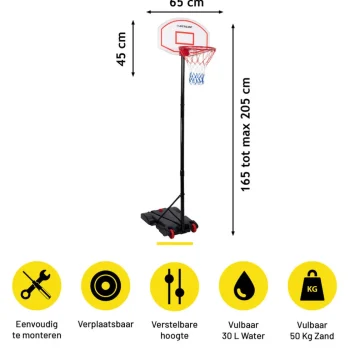 Sale Dunlop Basketbalstandaard MEDBA6040/003