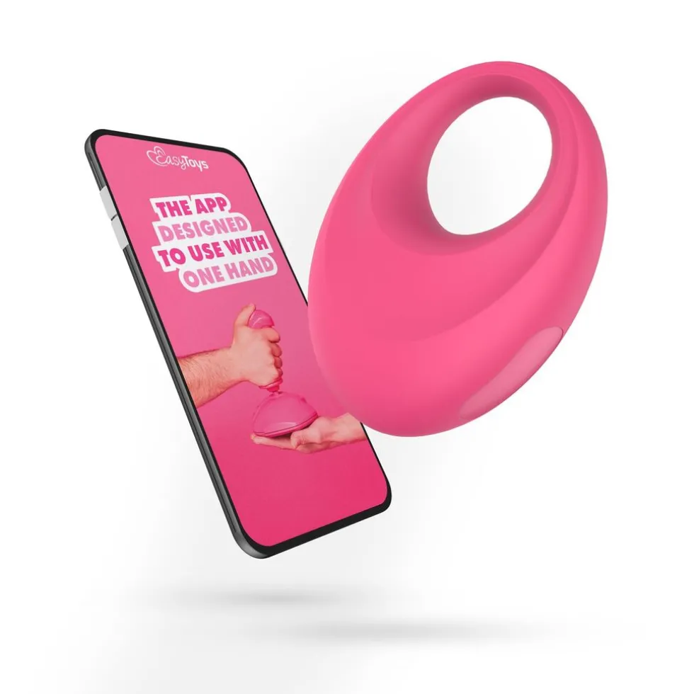 easyconnect-vibrerende-cockrin-WeLZyICE-0.webp Clearance EasyConnect Vibrerende Cockring Leo Bediening Met App