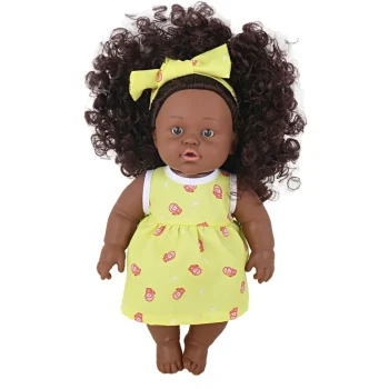 Online Eco Toys 30cm Pop Met Krullen En Geel Jurkje