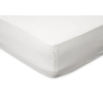 Clearance Elegance Hoeslaken Katoen Perkal 35cm Hoekhoogte - Wit 90x200cm