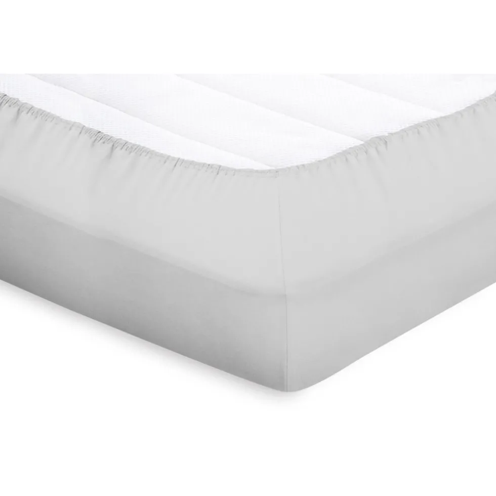 elegance-splittopper-hoeslaken-XIipEMYX-1.webp Clearance Elegance Splittopper Hoeslaken Perkal Katoen - Licht Grijs 160x200cm