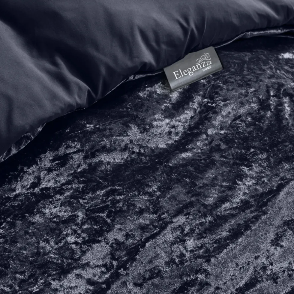 eleganzzz-dekbedovertrek-crush-ZkKNRjCo-2.webp Discount Eleganzzz Dekbedovertrek Crushed Velvet - Royale Blue 140x200/220cm