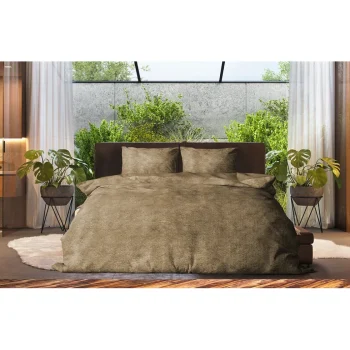 Best Eleganzzz Dekbedovertrek Flanel Fleece - Gold 240x200/220cm