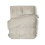 Online Eleganzzz Dekbedovertrek Flanel Fleece - Beige 200x200/220cm