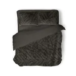 Clearance Eleganzzz Dekbedovertrek Jacquard Rabbit Fur - Taupe Grey 240x200/220cm